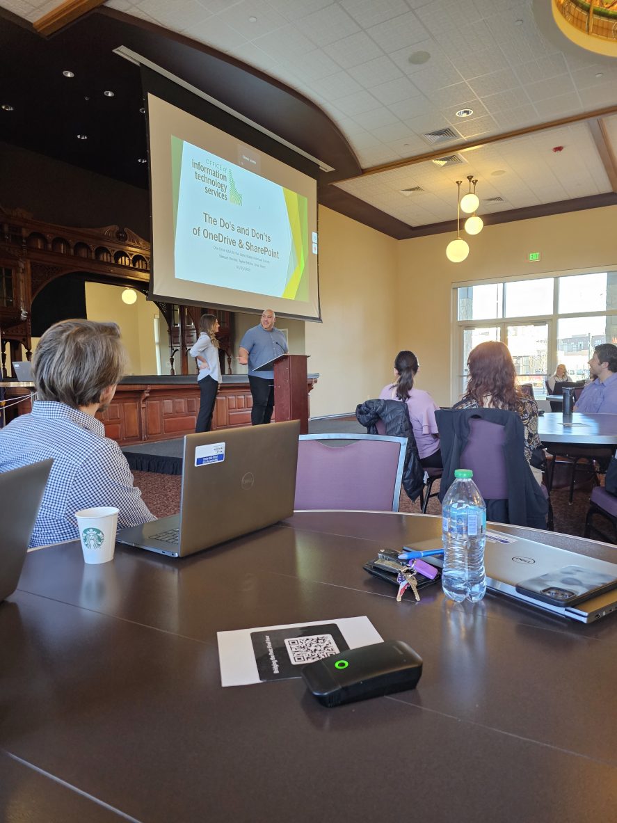 Photograph of the presentation by ITS