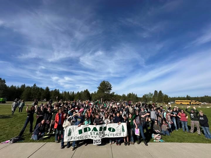 Group photo of the 2025 Idaho State Forestry Contest participants