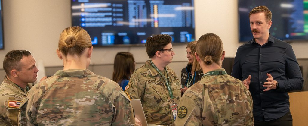 ITS employee demonstration and working along the Idaho National Guard on Cyber Security