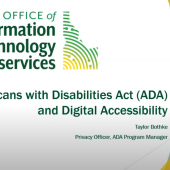 ITS leads Digital Accessibility Training