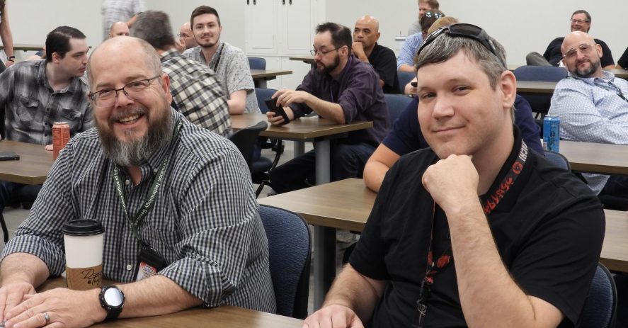 Members of the Service Desk team during ITS All Staff Meeting held on July 2025