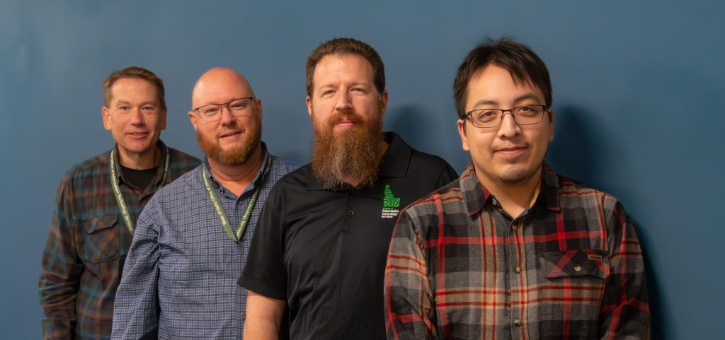 Photo from left to right of Jeremy Atherton, Todd Scott, Brian Patch and Jason Tapia