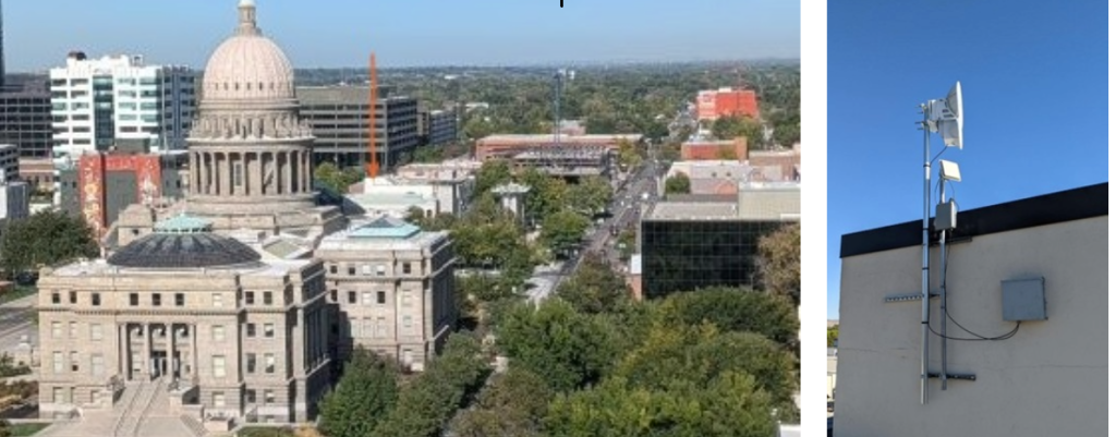IDJC's radio link and State Capital showing arrow of where issue occurred