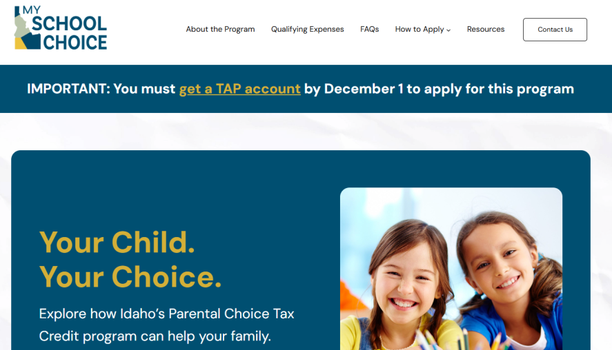 Parental Tax Credit Site Screenshot