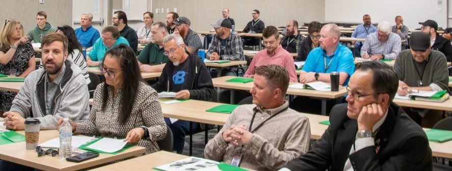 Seminar with crowd